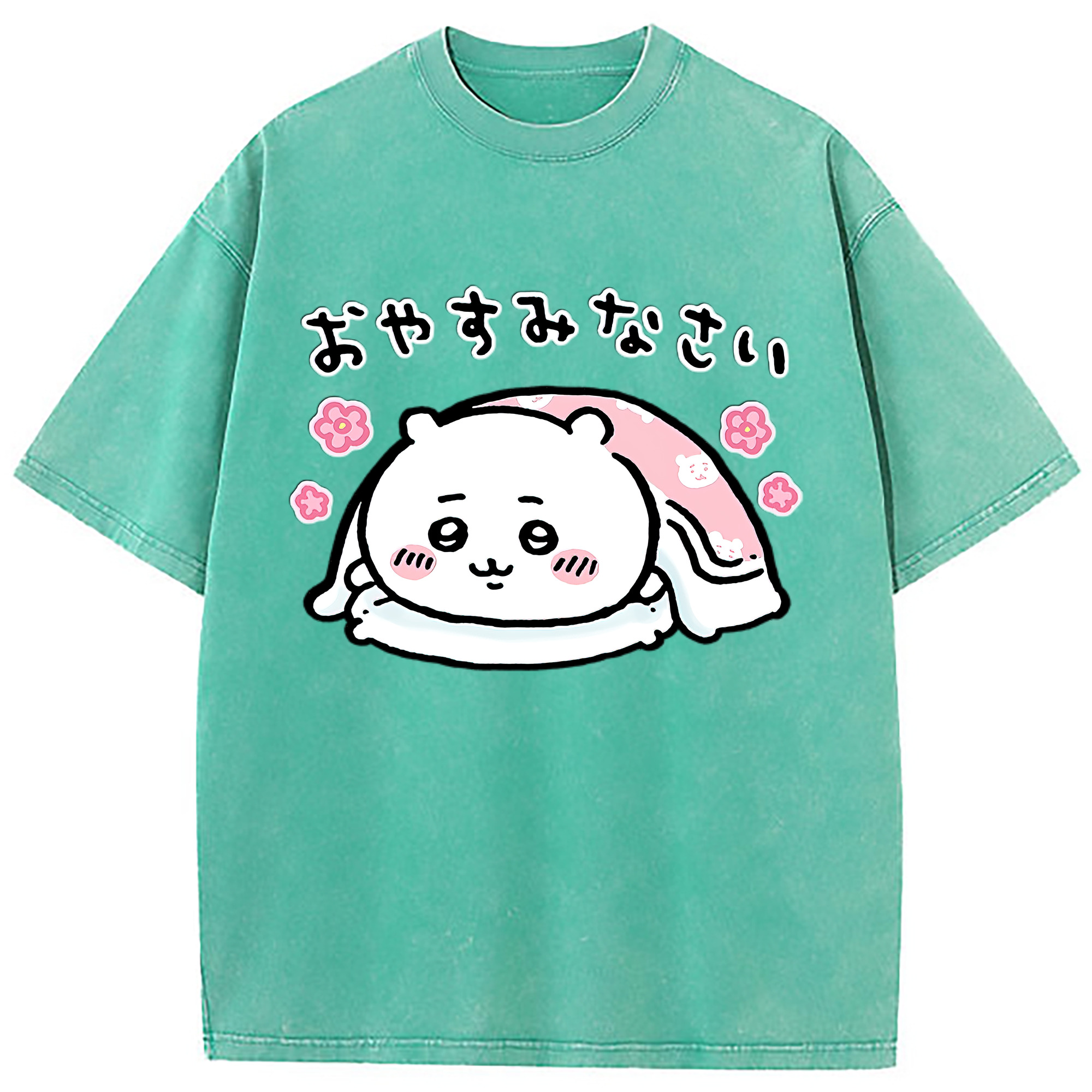 （画像用） ちいかわ ちいかわ Chii-kawa chiikawa 綿100% ヴィンテージ風 半袖Tシャツ（フロントプリント）